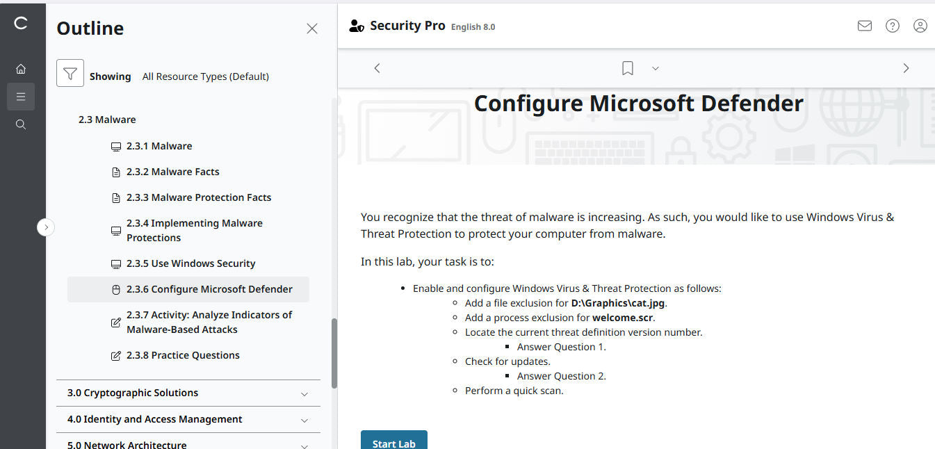TestOut Security Pro for Security+ (SY0-701) - 3ヶ月