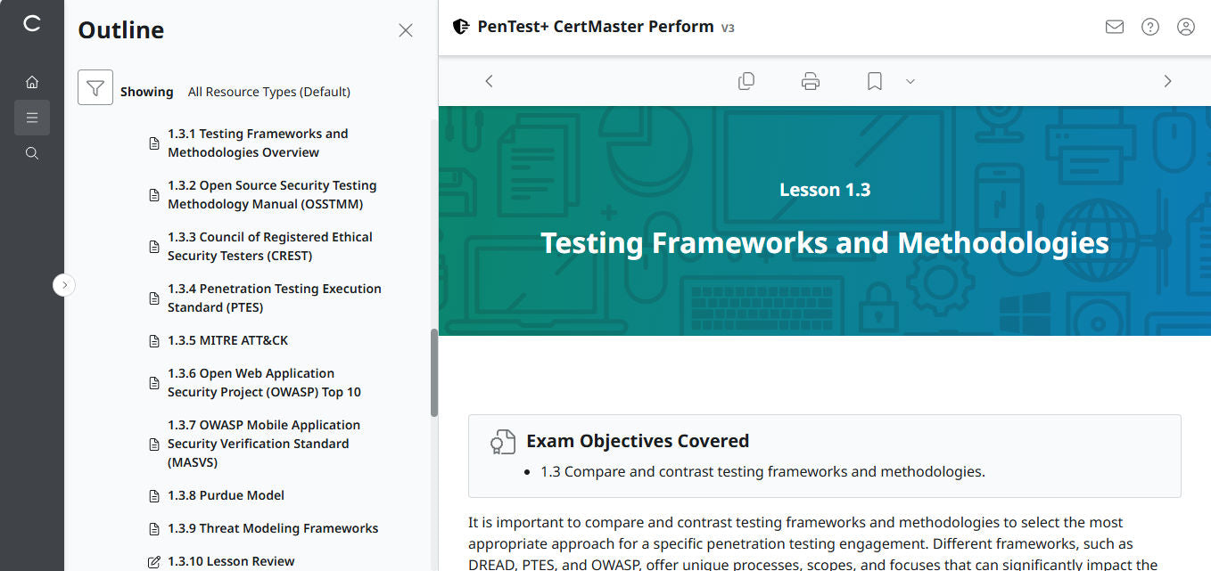🛒特別オファー - CertMaster Perform for PenTest+ PT0-003 (3ヶ月アクセス)