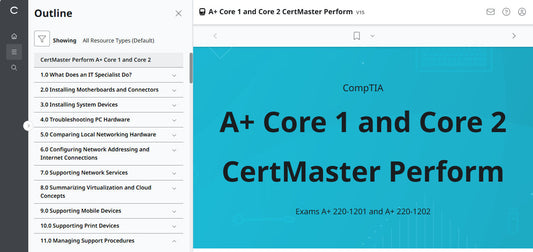 CertMaster Perform   for CompTIA A+ Core 1 & 2 (V15) (4 Month Access)