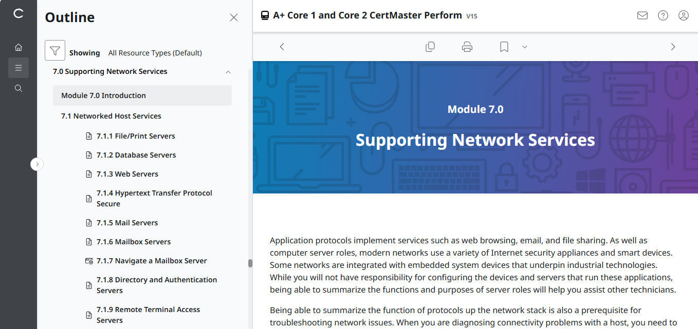 🛒特別オファー - CompTIA A+ Core 1 &amp; 2 CertMaster Perform (V15) (4ヶ月アクセス)