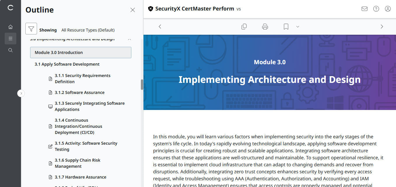 🛒Special Offer - CertMaster Perform for CompTIA SecurityX (CASP+) CAS-005  3-Month Access