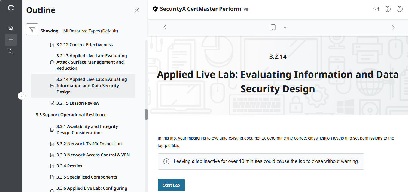 CompTIA CertMaster Perform – SecurityX CASP+ CAS-005 個人ライセンス