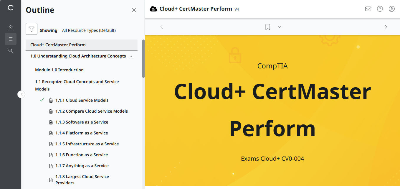 🛒特別オファー - CompTIA Cloud+ CertMaster Perform (CV0-004) – 3ヶ月アクセス