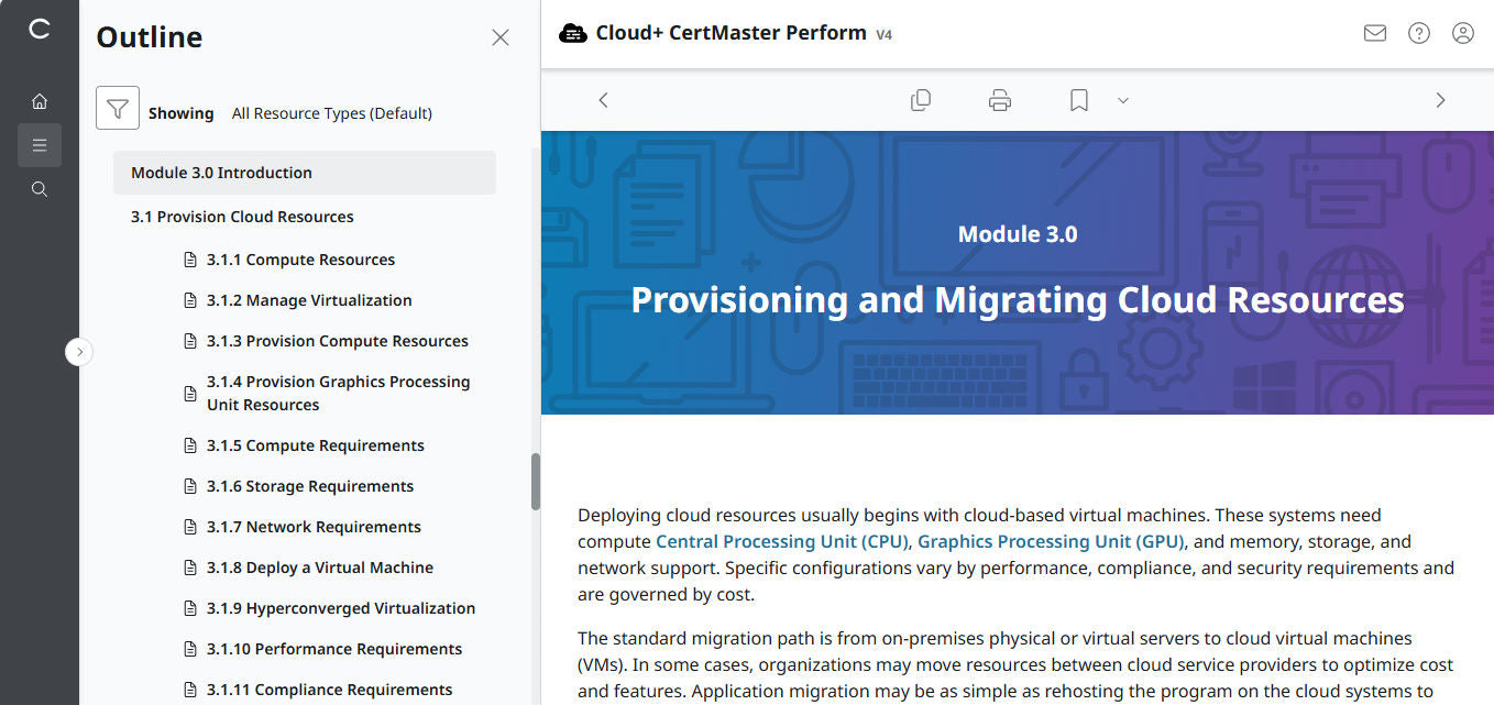 🛒特別オファー - CompTIA Cloud+ CertMaster Perform (CV0-004) – 3ヶ月アクセス