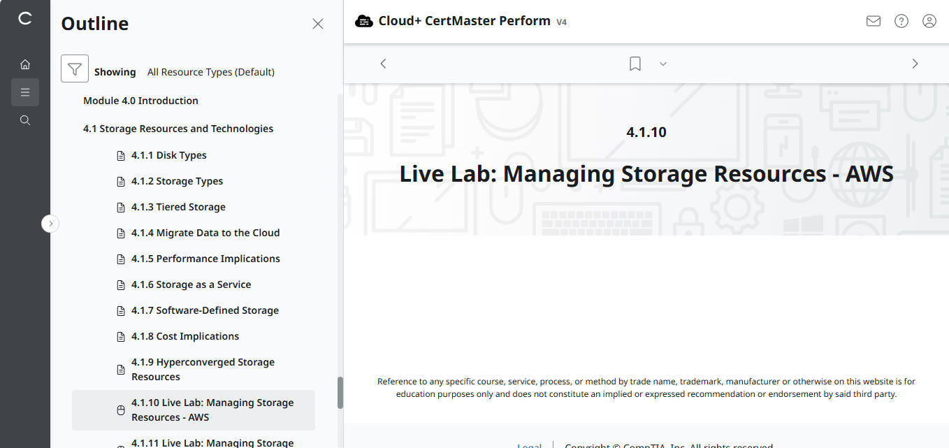 🛒特別オファー - CompTIA Cloud+ CertMaster Perform (CV0-004) – 3ヶ月アクセス