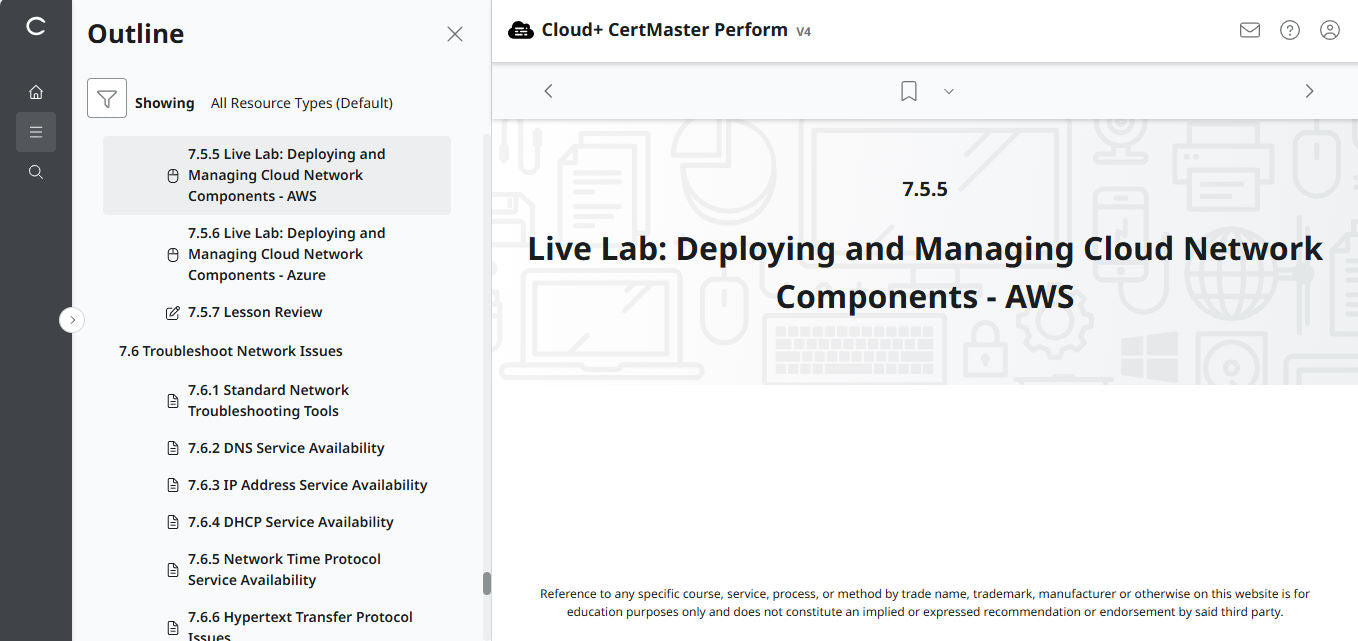 🛒特別オファー - CompTIA Cloud+ CertMaster Perform (CV0-004) – 3ヶ月アクセス