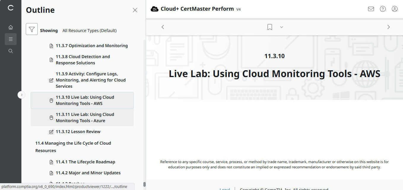 🛒特別オファー - CompTIA Cloud+ CertMaster Perform (CV0-004) – 3ヶ月アクセス