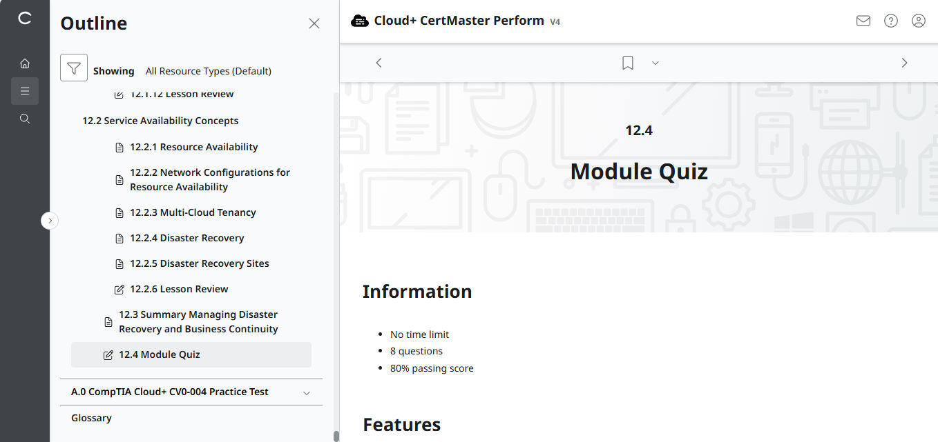 🛒特別オファー - CompTIA Cloud+ CertMaster Perform (CV0-004) – 3ヶ月アクセス